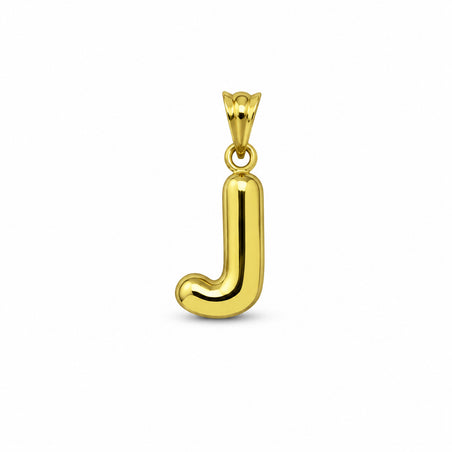 9K Yellow Gold Letter J Initial Pendant 8630241 1