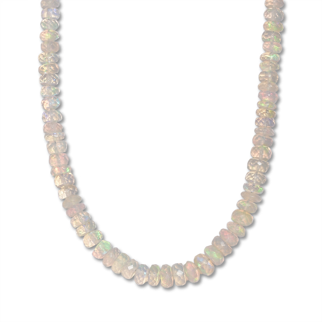 D'Joy - Ethiopian Opal Necklace (Size - 18+2 Ext) in Rhodium Overlay Sterling Silver 65.00 Ct._8630712_3