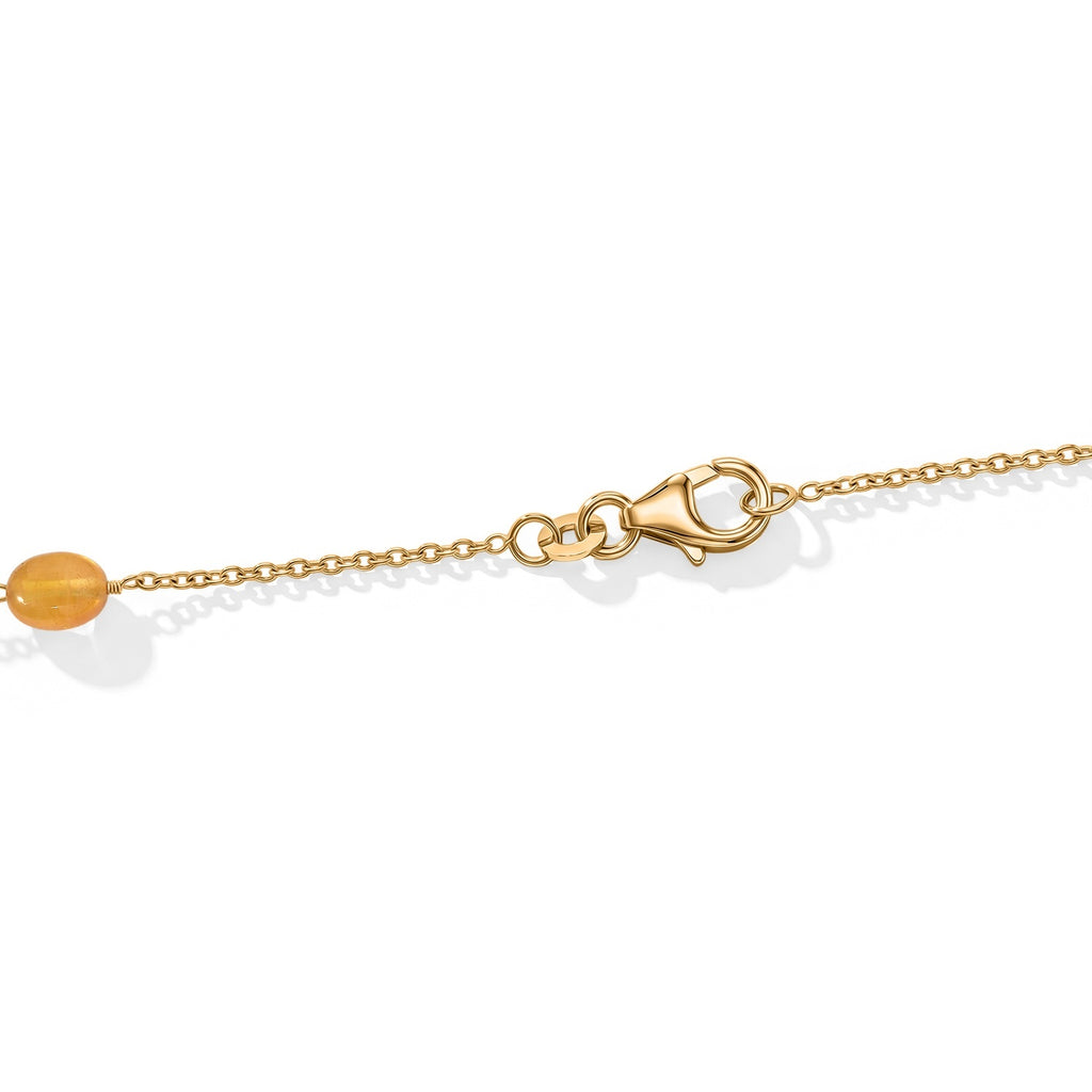 RARE FIND - Multi Sapphire Station Necklace (Size - 24) in 18K Vermeil Yellow Gold Plated Sterling Silver 55.00 Ct._8630762_3
