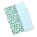 Set of 2 - Christmas Gift Wrapping Paper Sheets (56x56cm) - White & Light Blue - 40 Sheets Total_8631057_5