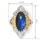 EverTrue Labradorite Fillegree Work Ring Pure Yellow Brass  5.355  Ct._8631417_5