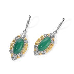 EverTrue Green Onyx Fancy Earring Pure Yellow Brass  6.968  Ct._8631448