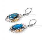 EverTrue Blue Mojave Turquoise Fancy Earring Pure Yellow Brass  5.404  Ct._8631479_3