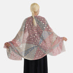 Geometric Print Multi-Colour Scarf (85x180cm) - Red_8631505_1