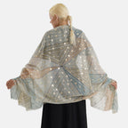 Geometric Print Multi-Colour Scarf (85x180cm) - Green_8631506_1