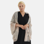 Geometric Print Multi-Colour Scarf (85x180cm) - Beige_8631507