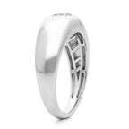 Live From Vegas - Luxuriant - Lab Grown Diamond (SI/G-H) Solitaire Band Ring in Rhodium Overlay Sterling Silver 1.00 Ct._8631539_3