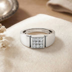 Live From Vegas - Luxuriant - Lab Grown Diamond (SI/G-H) Band Ring in Rhodium Overlay Sterling Silver 0.30 Ct._8631549_2