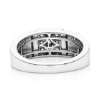 Live From Vegas - Luxuriant - Lab Grown Diamond (SI/G-H) Band Ring in Rhodium Overlay Sterling Silver 0.30 Ct._8631549_4