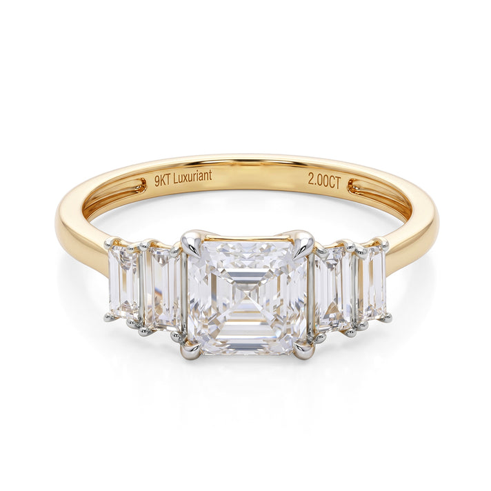 Luxuriant - 9K Yellow Gold IGI Certified Lab Grown Diamond (VS-E-F)  Ring 2.00 Ct. 8631609 1