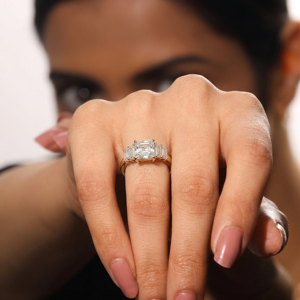 Luxuriant - 9K Yellow Gold IGI Certified Lab Grown Diamond (VS/E-F)  Ring 2.00 Ct._8631613_3