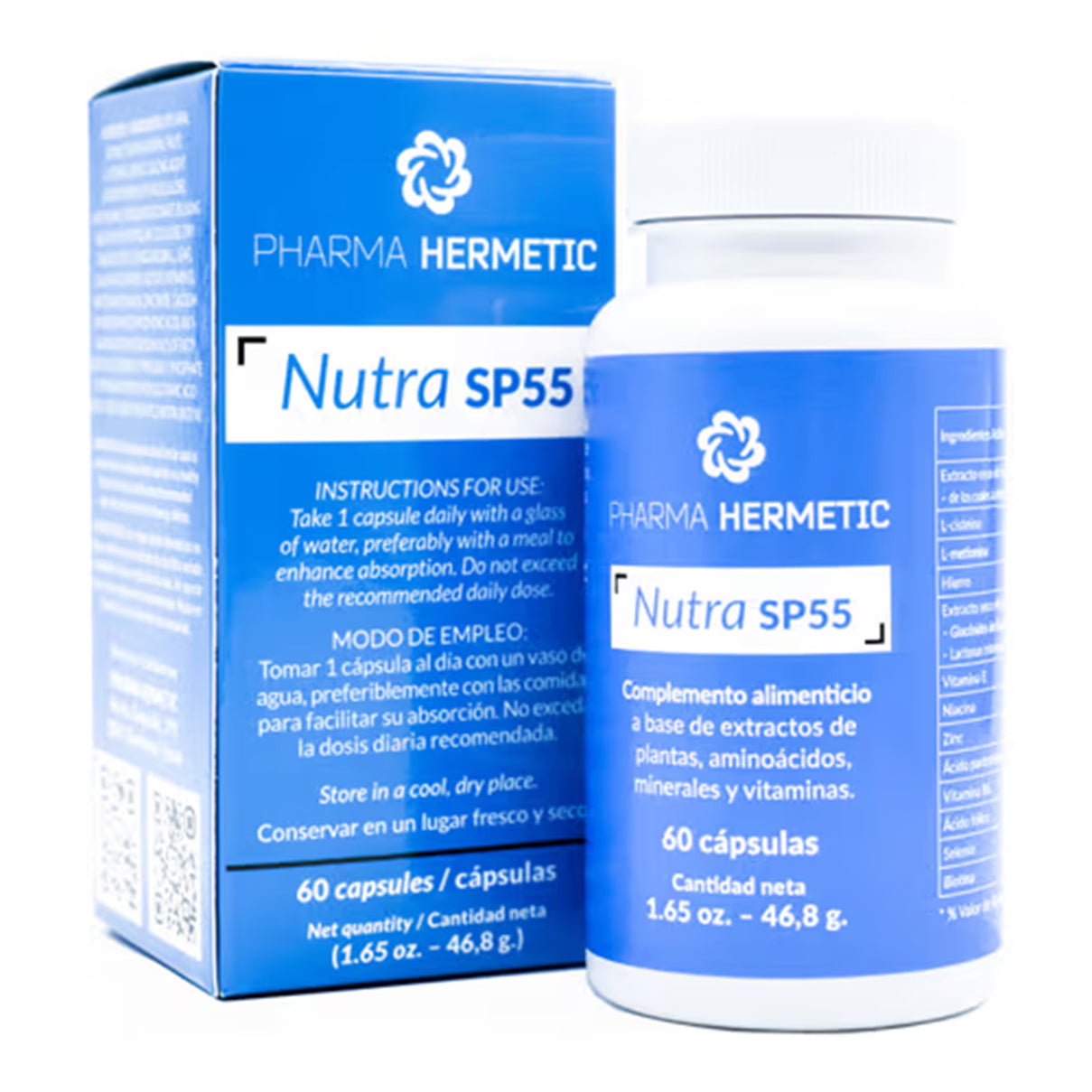 NEW Pharma Hermetic Nutra SP55 Supplement - 60 Capsules 8631859 0