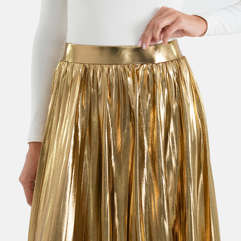 La Marey Patterned Skirt (Size - S/M) - Gold_8632890_4