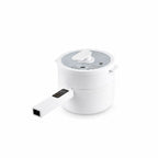 Electric Hot Pot Cooker, Steamer, Non-Stick Frying Pan - 700W - White_8632973