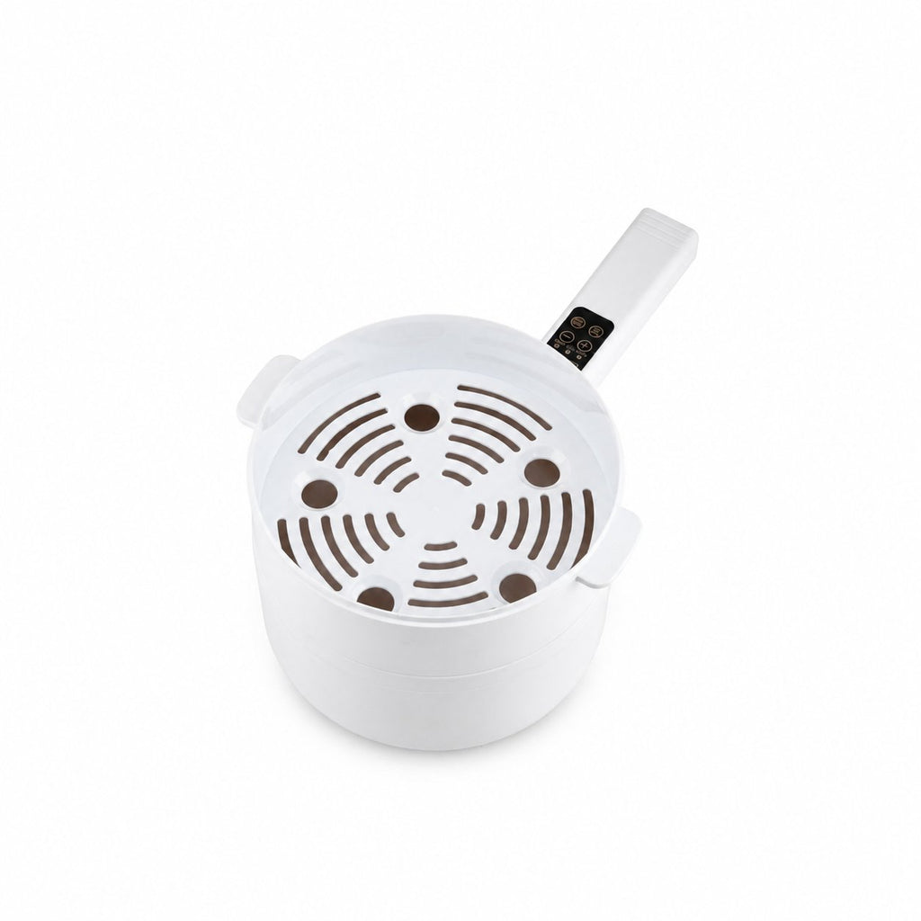 Electric Hot Pot Cooker, Steamer, Non-Stick Frying Pan - 700W - White_8632973_6