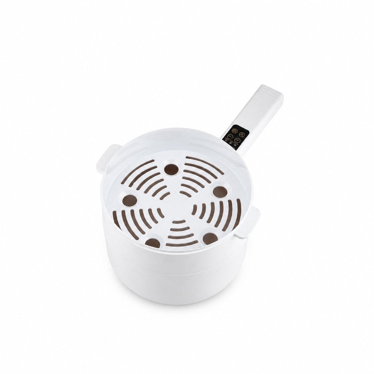 Electric Hot Pot Cooker, Steamer, Non-Stick Frying Pan - 700W - White V32730537 7