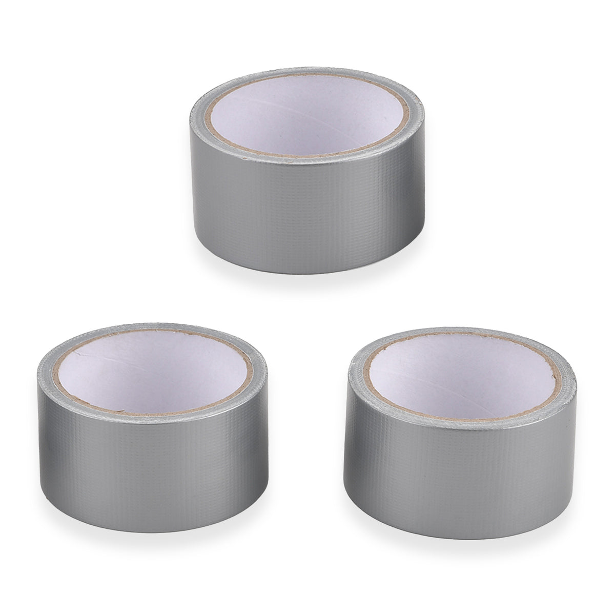 Set of 3 Heavy-Duty Multipurpose Duct Tape Rolls - Strong Adhesive Repair Tape - Grey V32704301 3