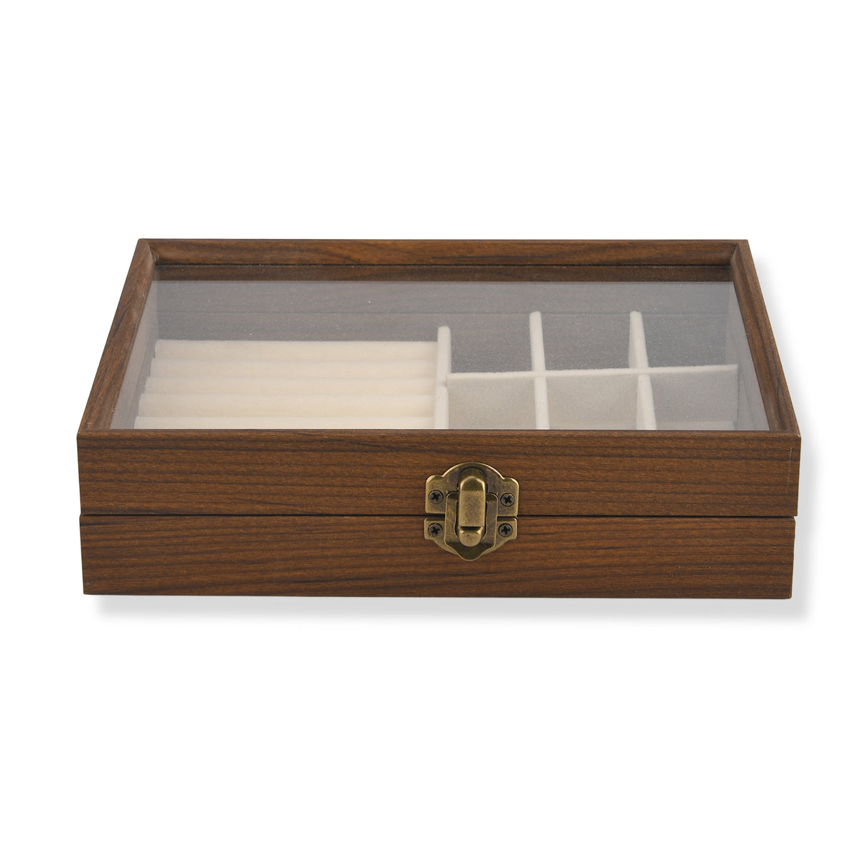 LIVMORE Patterned Jewellery Box (Size 7x5x2 in) - Cream &amp; Cream 8633159 2