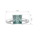 D'Joy - Paraiba Colour  Moissanite Solitaire Ring in Rhodium Overlay Sterling Silver 2.40 Ct._8634634_5
