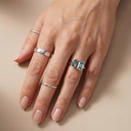 D'Joy - Paraiba Moissanite Toi-et-Moi Ring in Rhodium Overlay Sterling Silver 2.30 Ct._8634675_2