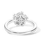 D'Joy - Moissanite Cluster Ring in Platinum Overlay Sterling Silver_8634777_4
