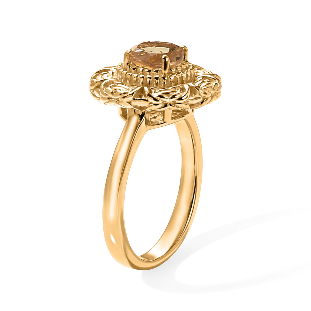 EverTrue - Citrine Solitaire Ring in Yellow Gold Tone_8634861_3