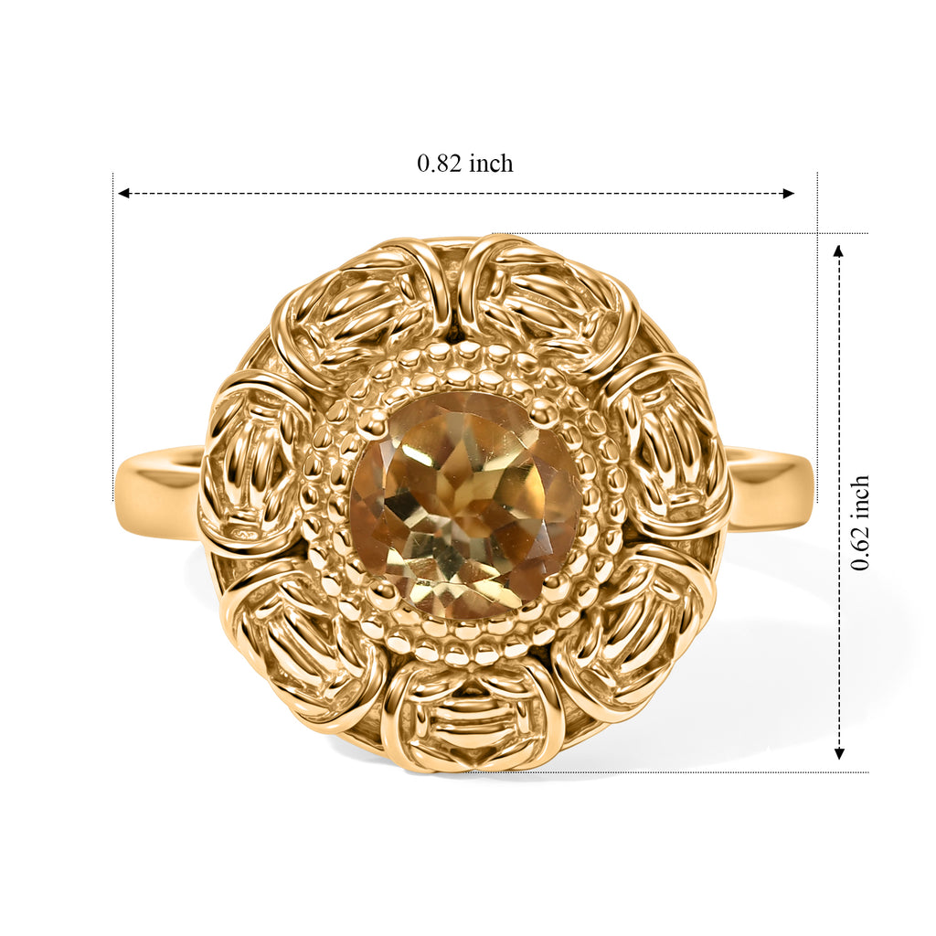 EverTrue - Citrine Solitaire Ring in Yellow Gold Tone_8634861_5