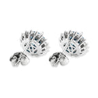 D'Joy - Moissanite Push Back Halo Earring in Rhodium Overlay Sterling Silver 1.90 Ct._8634881_4