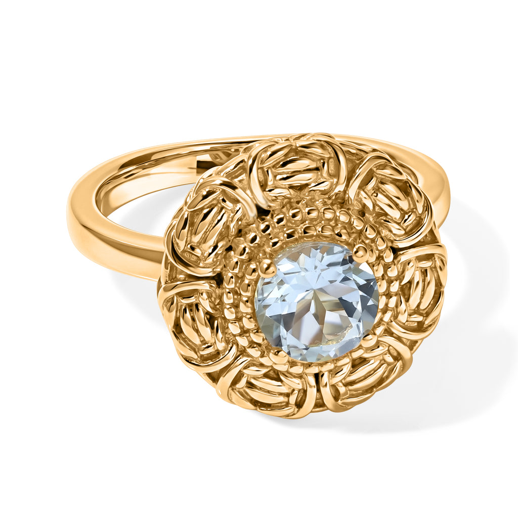 Sky Blue Topaz Solitaire Ring 1.05 Ct._8634900
