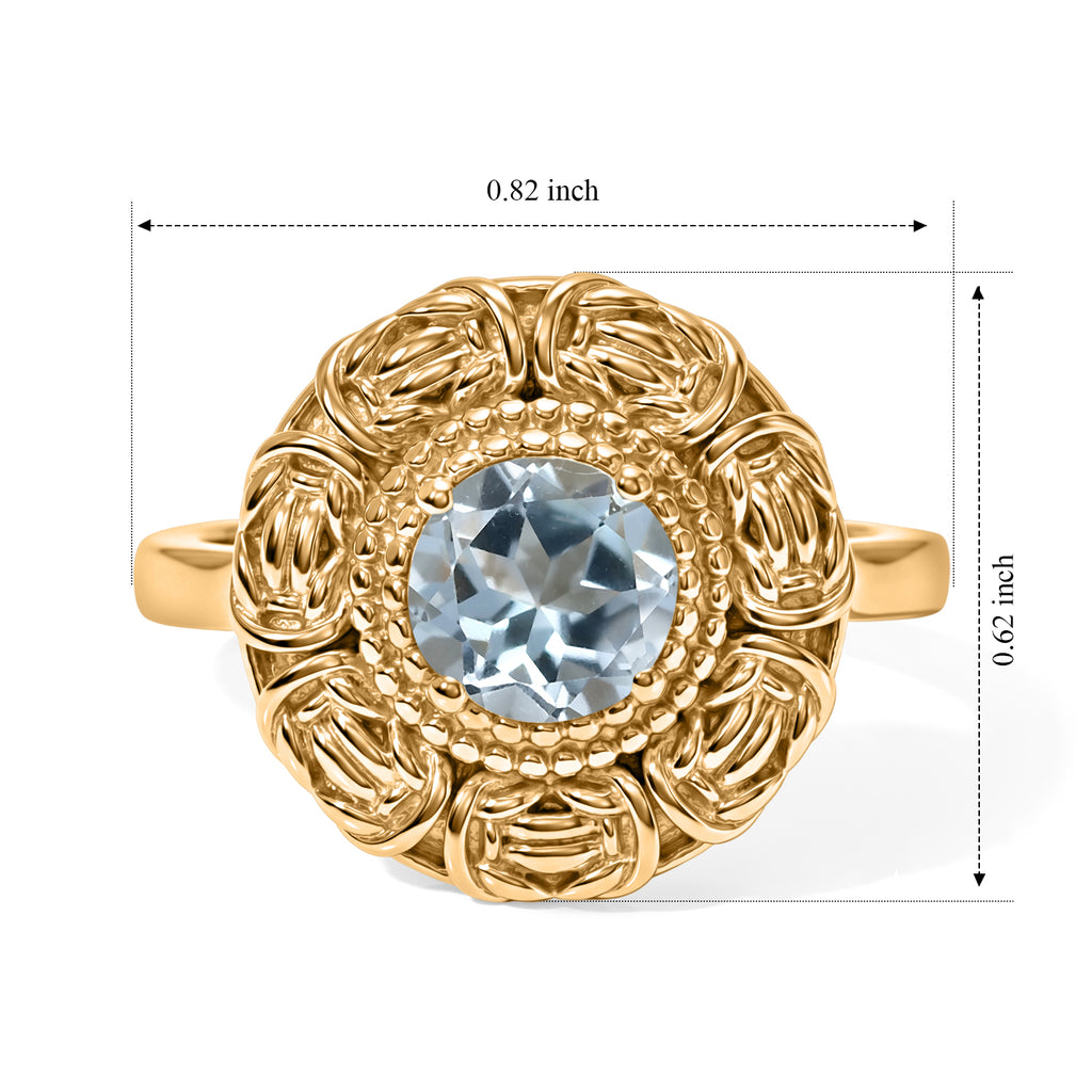 Sky Blue Topaz Solitaire Ring 1.05 Ct._8634900_5