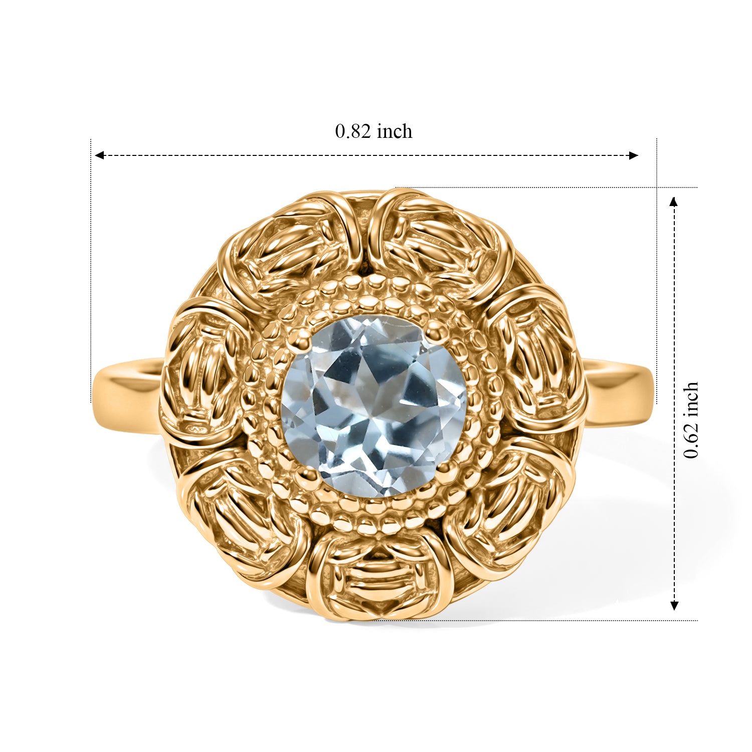 Sky Blue Topaz Solitaire Ring 1.05 Ct. 8634901 4