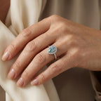 D'Joy - Paraiba Moissanite Halo Ring in Rhodium Overlay Sterling Silver 1.25 Ct._8634938_1