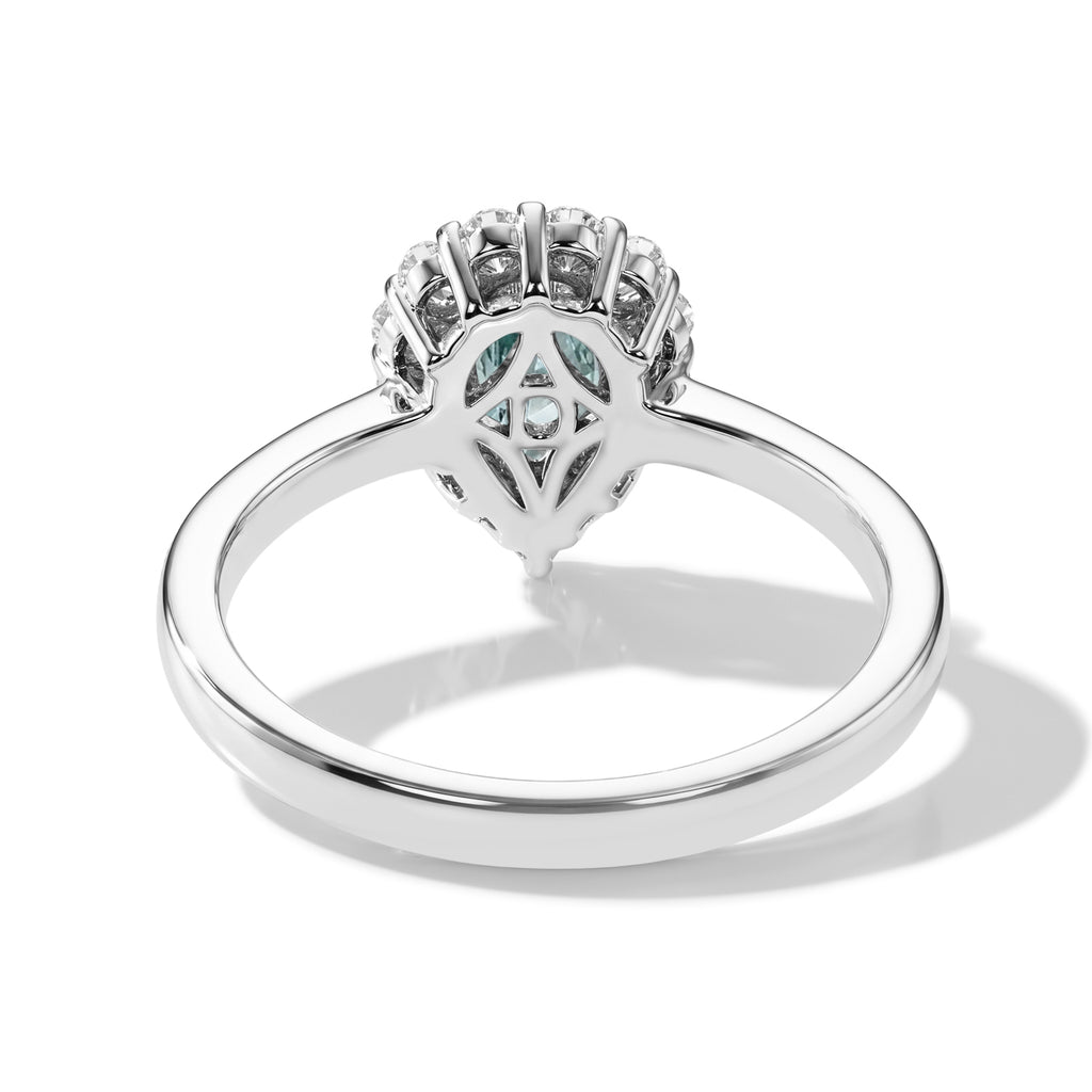 D'Joy - Paraiba Moissanite Halo Ring in Rhodium Overlay Sterling Silver 1.25 Ct._8634938_4