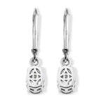 D'Joy - Paraiba Moissanite Solitaire Lever Back Earring in Rhodium Overlay Sterling Silver 1.50 Ct._8634972_4