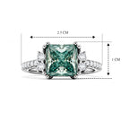 D'Joy - Paraiba Moissanite Ring in Rhodium Overlay Sterling Silver 2.85 Ct._8634982_5
