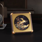 24K Yellow Gold NTGS Certified Foil Painting of Traditional Deer & Nature Artwork_8634985_1