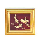 24K Yellow Gold NTGS Certified Foil Painting of Traditional Prosperity & Koi Fish Artwork_8634991_2