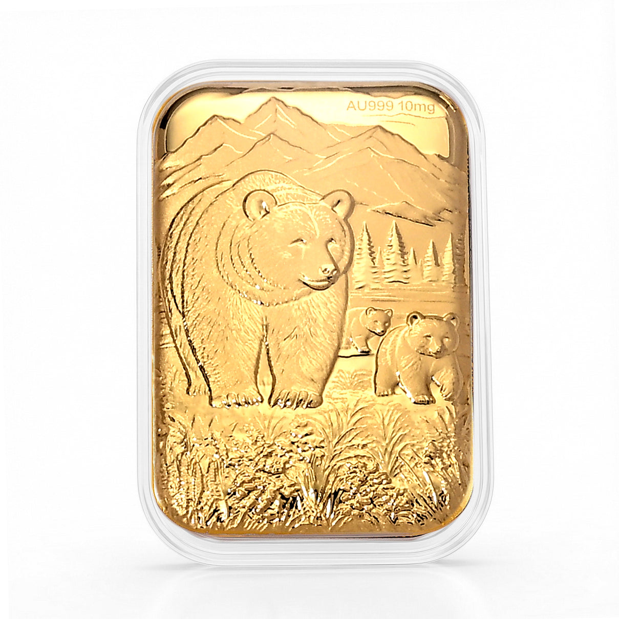 24K Yellow Gold Bear Collectible (31x45.5 mm) 8635007 0