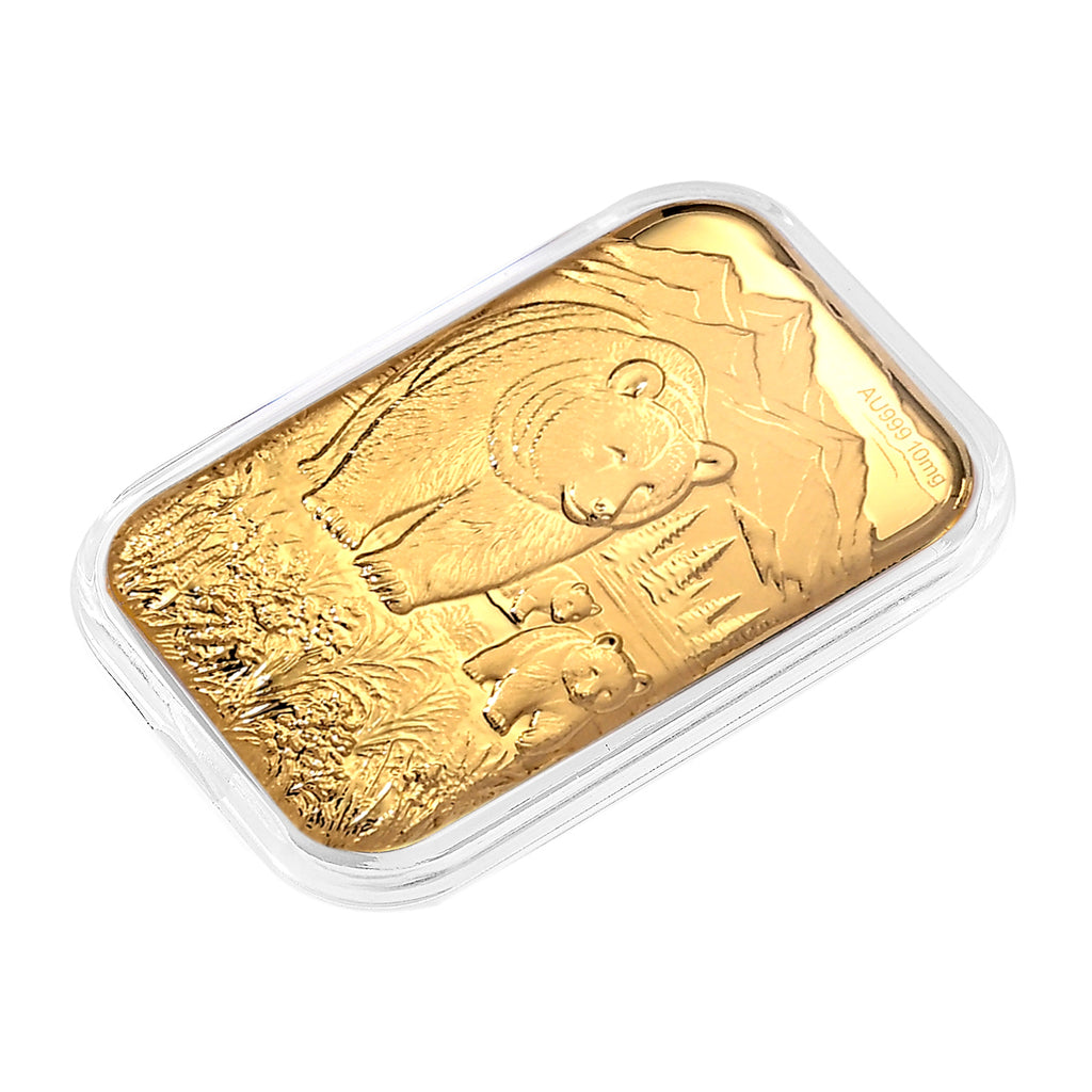 24K Yellow Gold Bear Collectible (31x45.5 mm)_8635007_2