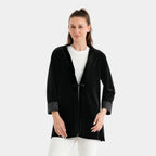 La Marey Patterned Cardigan (Size - XL) - Black_8635107