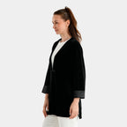 La Marey Patterned Cardigan (Size - XL) - Black_8635107_2