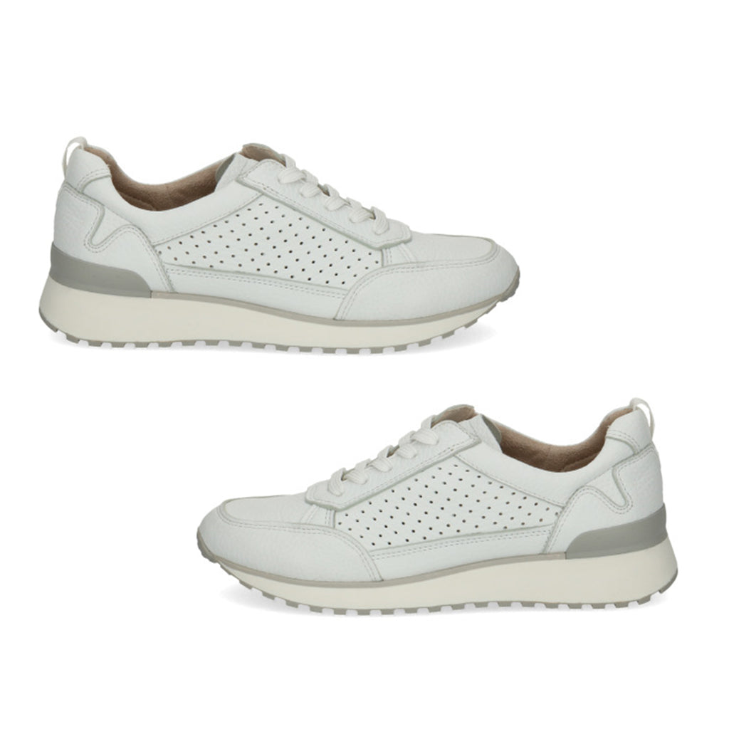 Caprice Womens Wide Fit Leather Trainers (Size 4) - White Deer_8635175_1