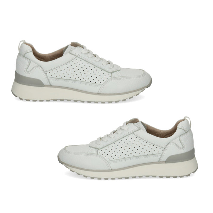Caprice Womens Wide Fit Leather Trainers (Size 4) - White Deer 8635175 2