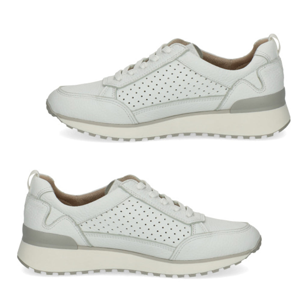 Caprice Womens Wide Fit Leather Trainers (Size 4) - White Deer_8635175_2
