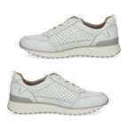 Caprice Womens Wide Fit Leather Trainers (Size 4) - White Deer_8635175_2
