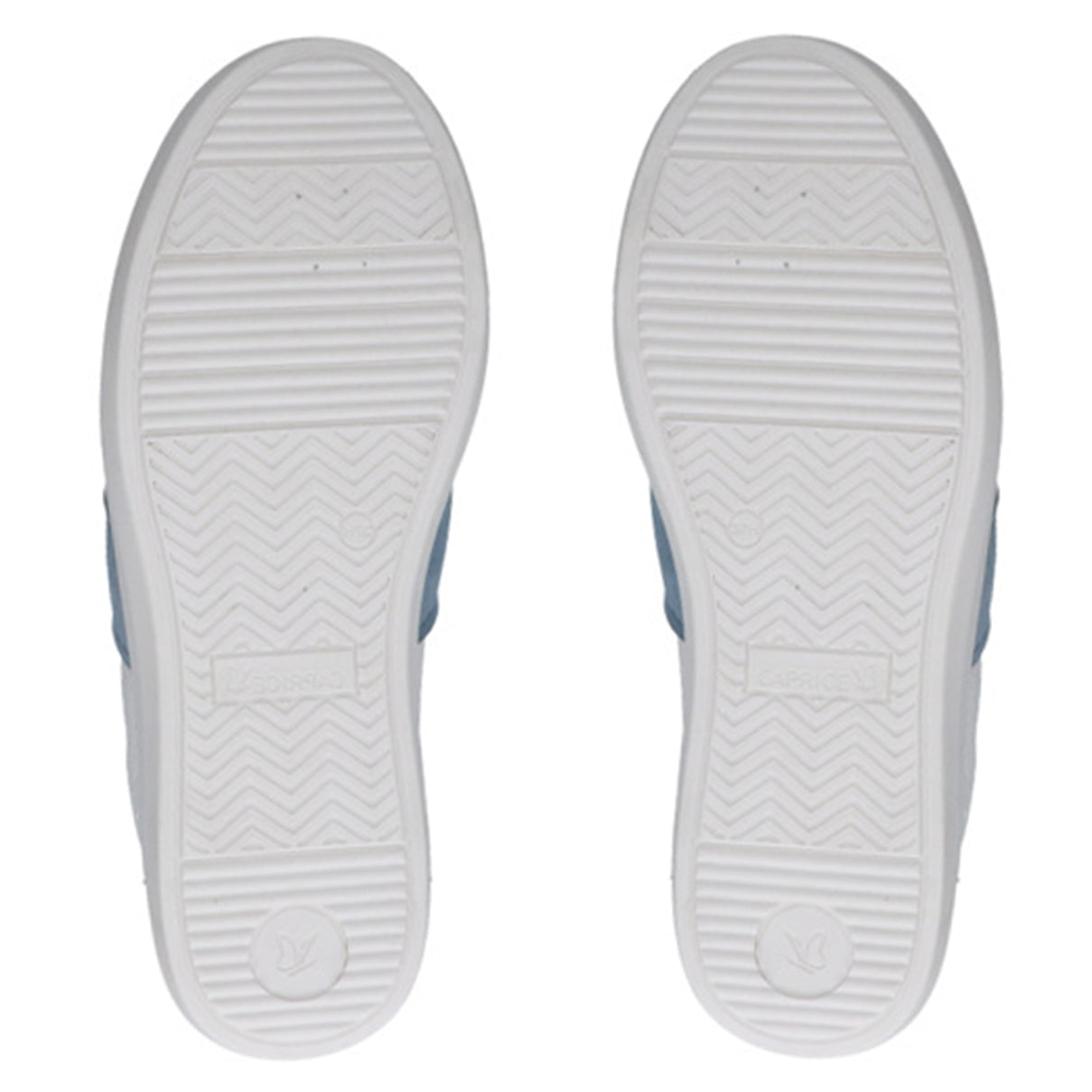 Caprice Gianna Womens Low Top Lace-Up Casual Sneakers (Size 4) - White Blue 8635256 3