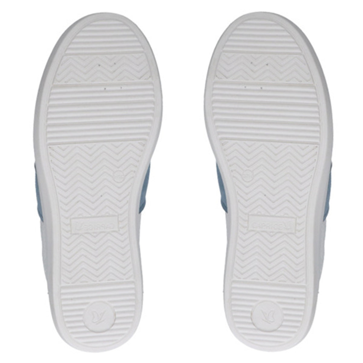 Caprice Gianna Womens Low Top Lace-Up Casual Sneakers (Size 5) - White Blue 8635257 3