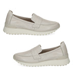 Caprice Pearl Leather Slip-On Loafer Sneakers with Cushioned Comfort Sole (Size 3) - Pearl_8635293_1