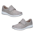 Caprice Gera Womens Velcro Strap Leather Shoes (Size 3.5) - Taupe_8635307