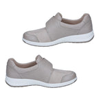 Caprice Gera Womens Velcro Strap Leather Shoes (Size 3.5) - Taupe_8635307_2